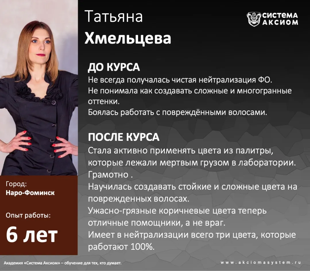 Кейс выпускника Система Аксиом